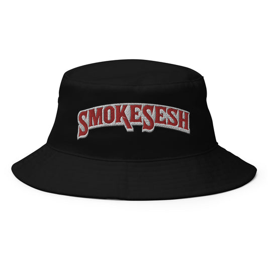 Smoke Sesh Backwoods style logo Bucket Hat