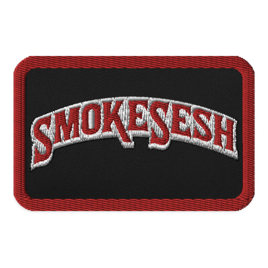Smoke Sesh Backwoods style logo Embroidered patches