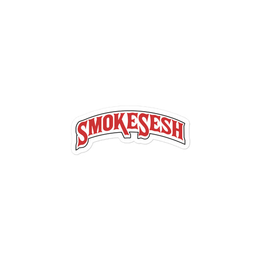Smoke Sesh Backwoods style logo Bubble-free stickers