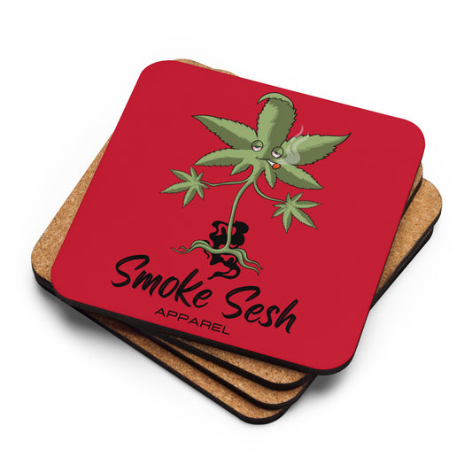 Smoke Sesh Apparel Cork-back coaster