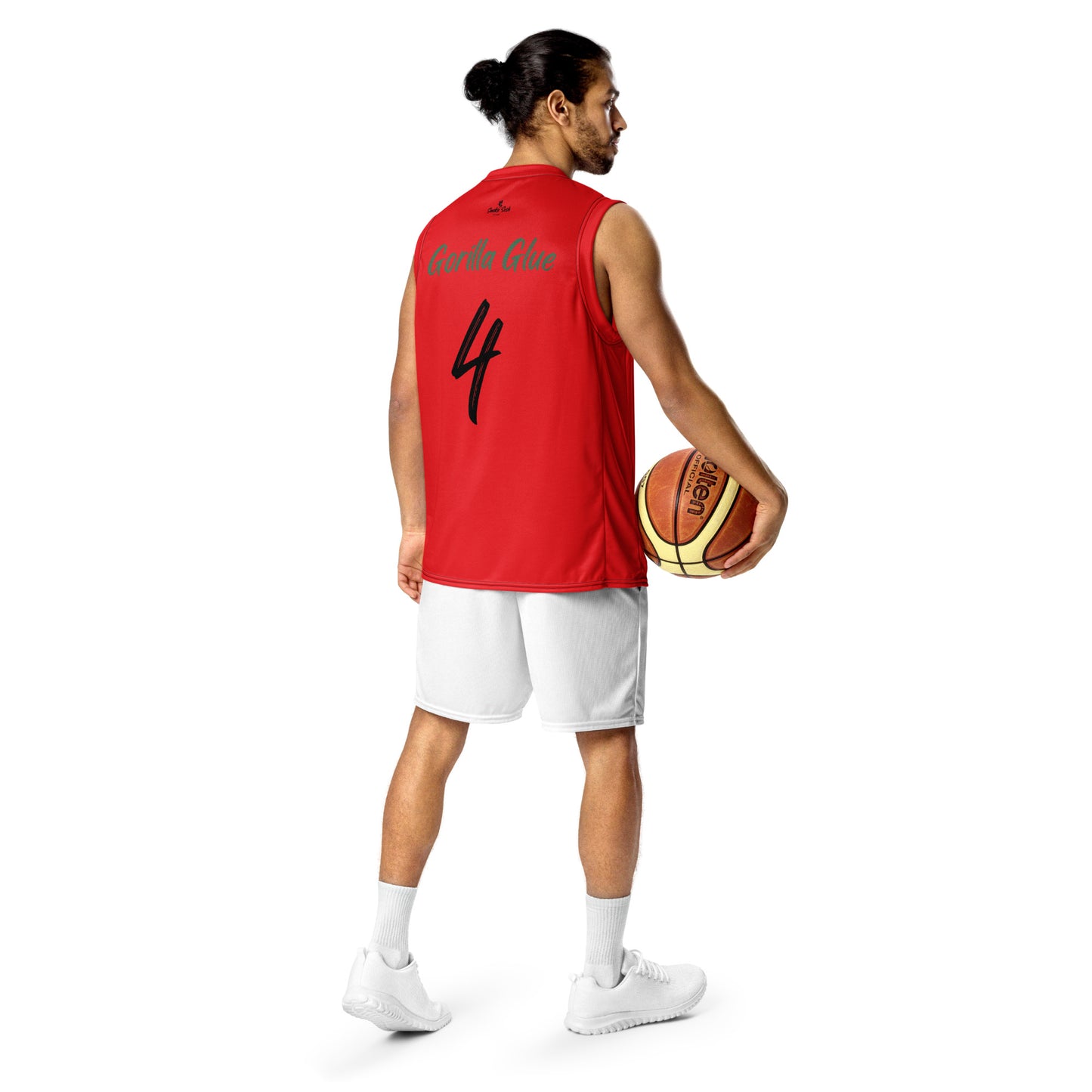 Gorilla Glue 4 Recycled unisex basketball jersey