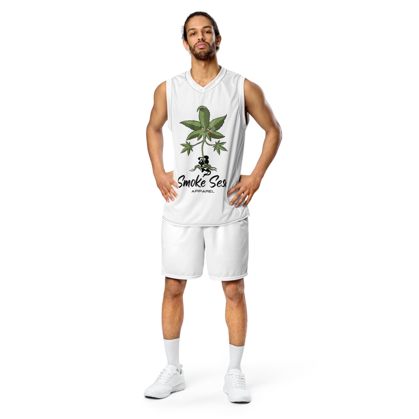 Smoke Sesh Apparel Recycled unisex basketball jersey