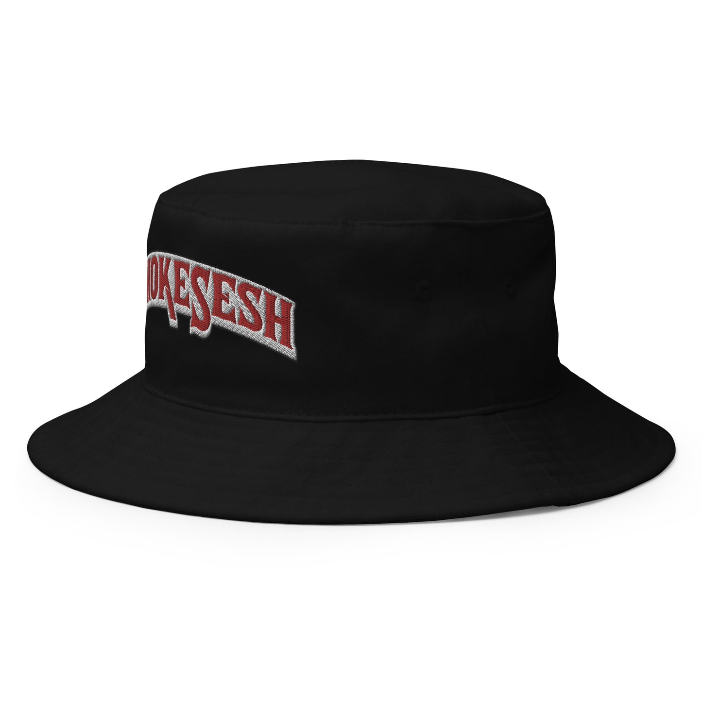 Smoke Sesh Backwoods style logo Bucket Hat