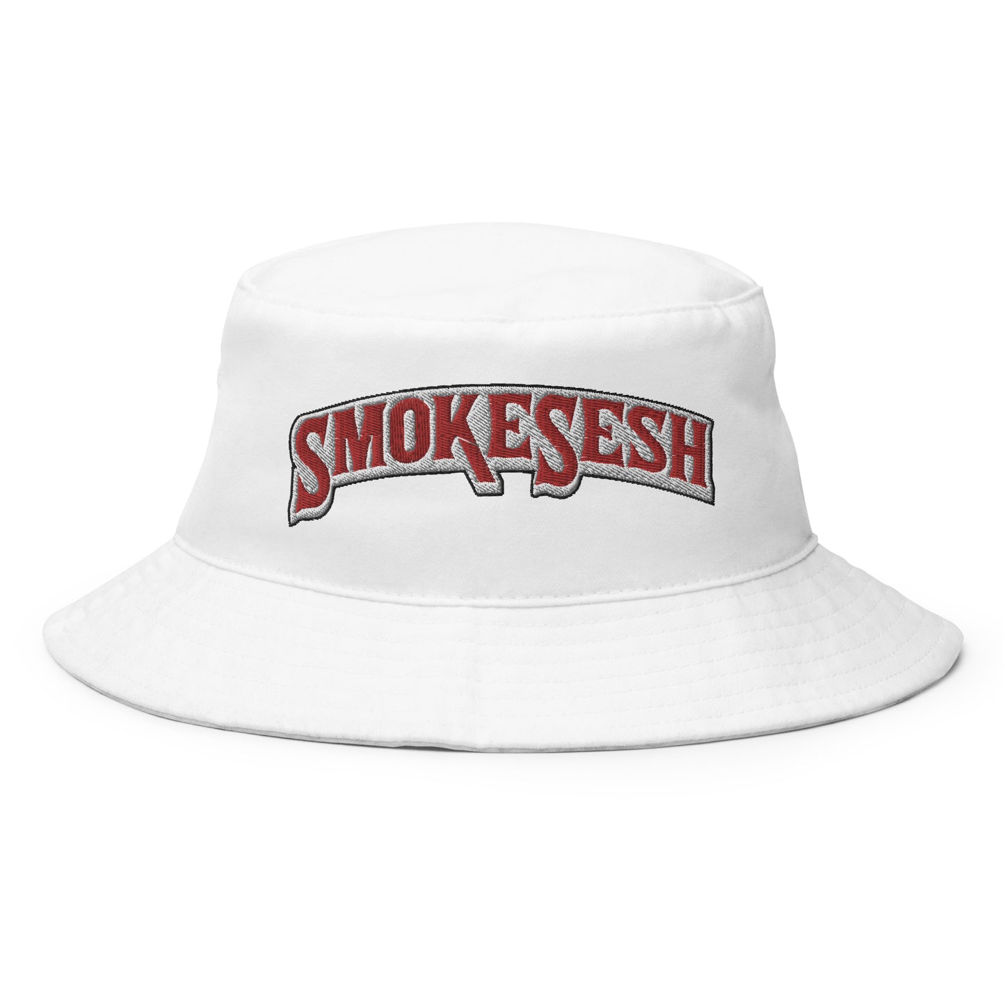 Smoke Sesh Backwoods style logo Bucket Hat