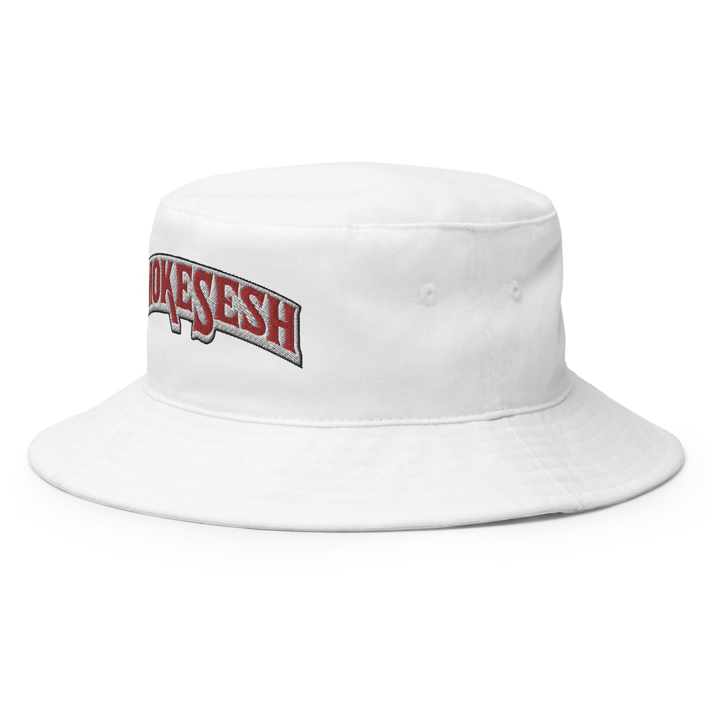 Smoke Sesh Backwoods style logo Bucket Hat