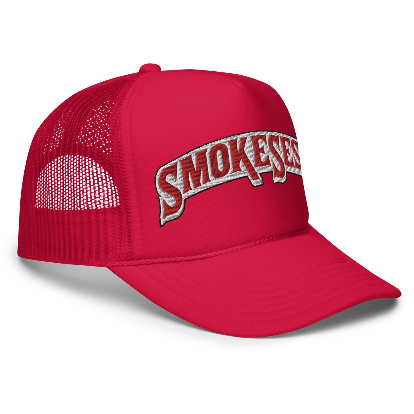 Smoke Sesh Backwoods style logo Foam trucker hat