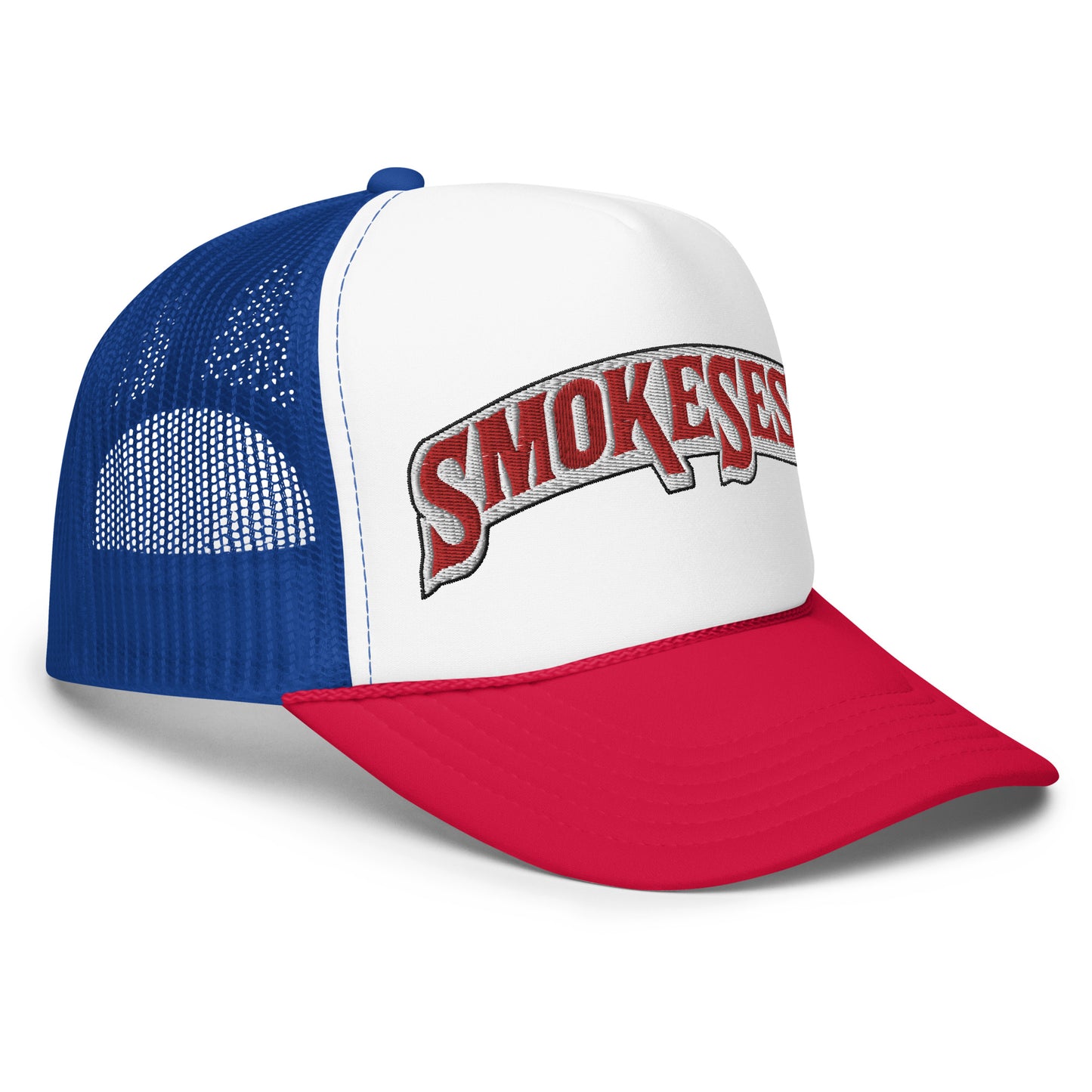 Smoke Sesh Backwoods style logo Foam trucker hat