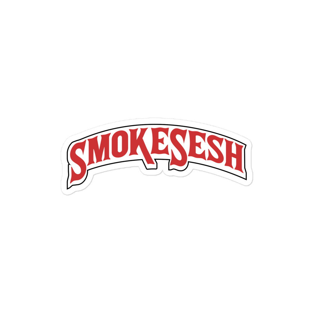 Smoke Sesh Backwoods style logo Bubble-free stickers