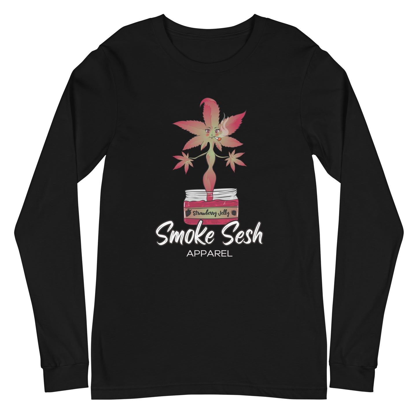 Smoke Sesh Apparel Strawberry Jelly Unisex Long Sleeve Tee