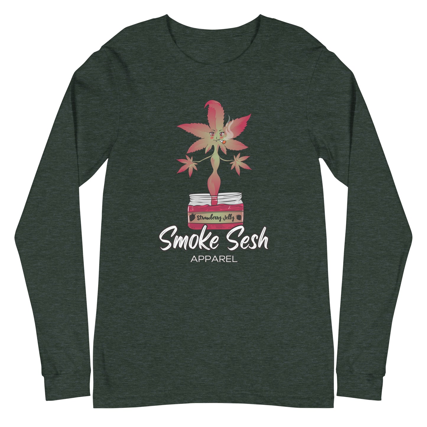 Smoke Sesh Apparel Strawberry Jelly Unisex Long Sleeve Tee