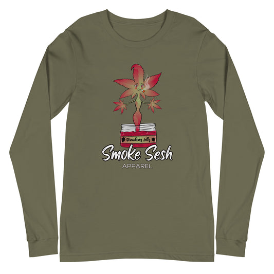 Smoke Sesh Apparel Strawberry Jelly Unisex Long Sleeve Tee