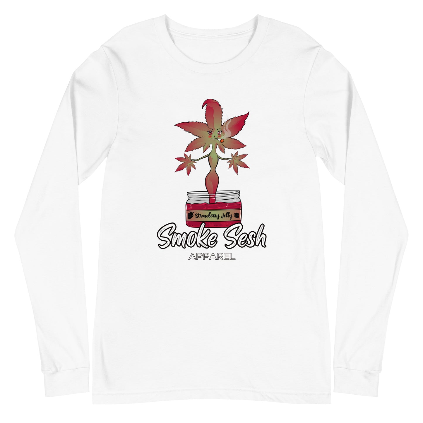 Smoke Sesh Apparel Strawberry Jelly Unisex Long Sleeve Tee