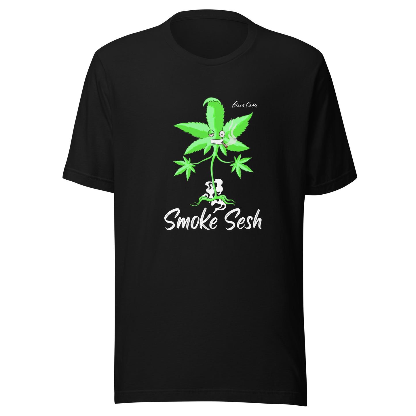 Smoke Sesh Apparel Green Crack Unisex t-shirt