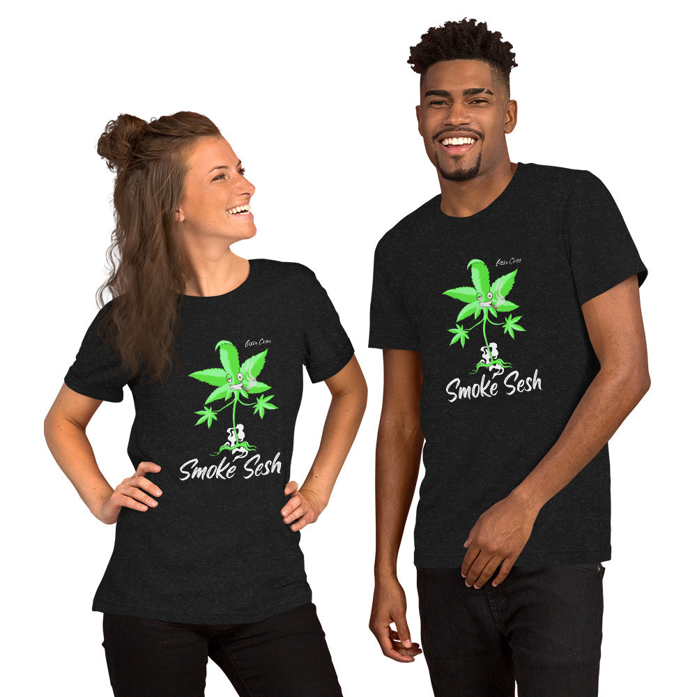 Smoke Sesh Apparel Green Crack Unisex t-shirt