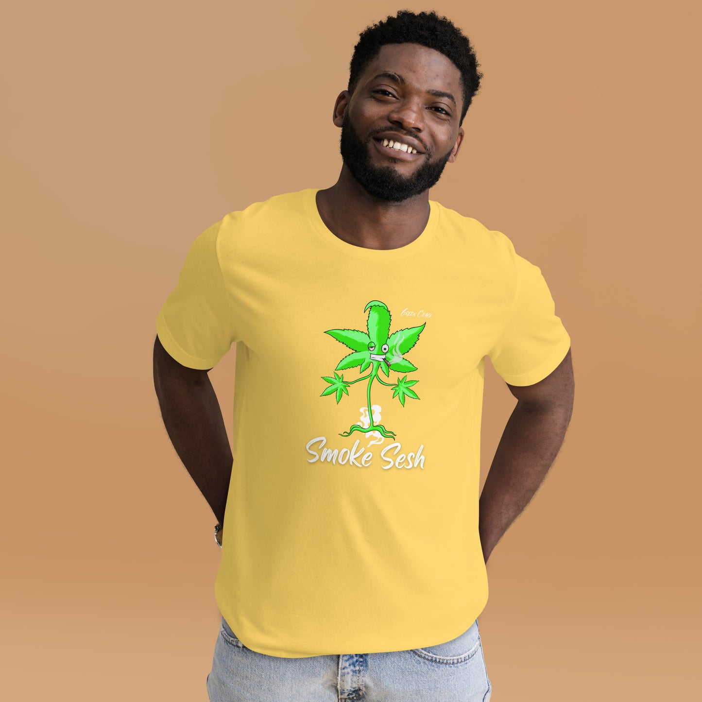 Smoke Sesh Apparel Green Crack Unisex t-shirt