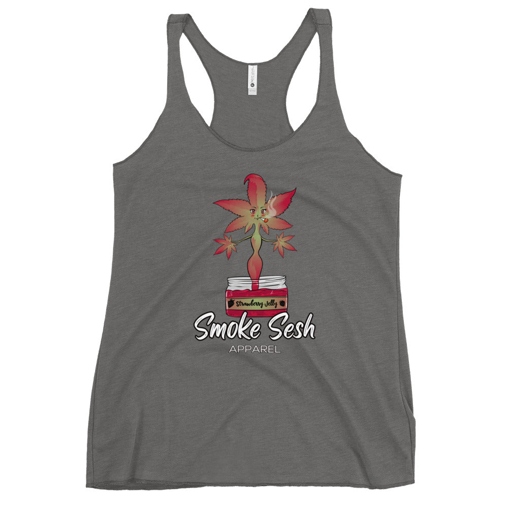 Smoke Sesh Apparel Strawberry Jelly Women's Racerback Tank