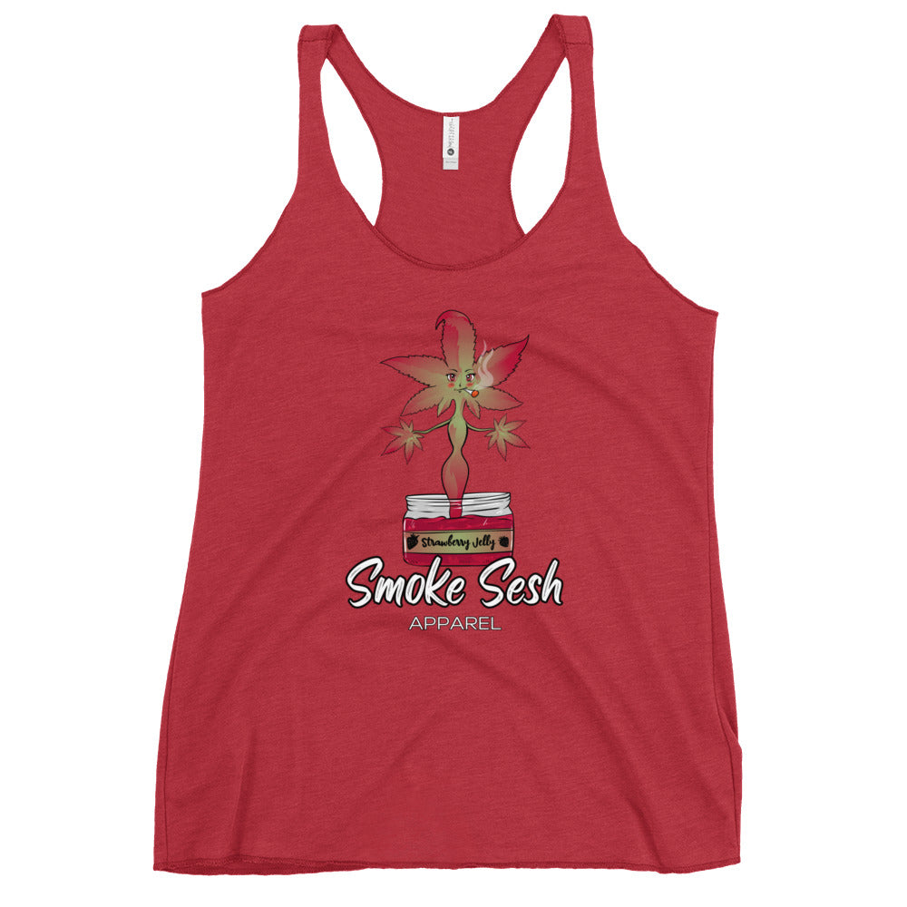 Smoke Sesh Apparel Strawberry Jelly Women's Racerback Tank