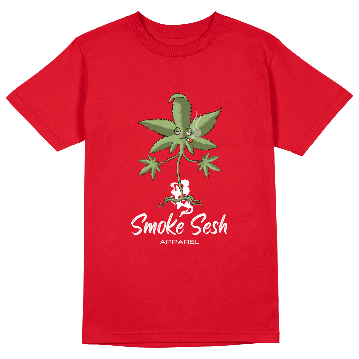 Smoke Sesh Apparel OG logo short sleeve shirt (RED)