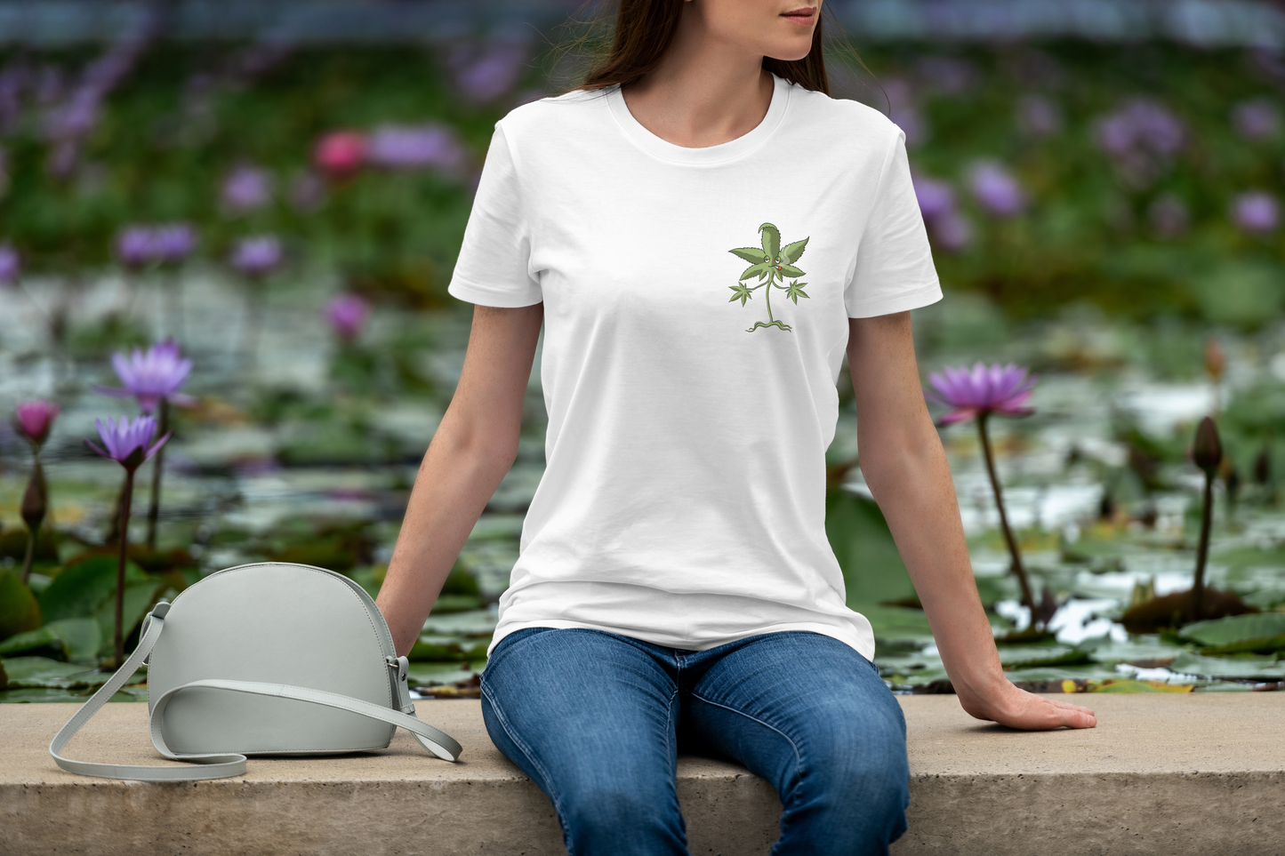 Short sleeve Smoke Sesh Apparel shirt in White